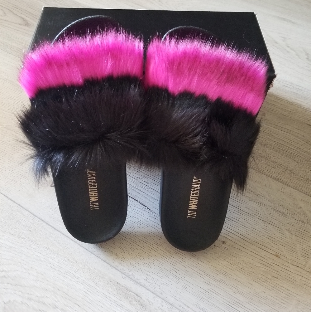 Fur Slides for woman